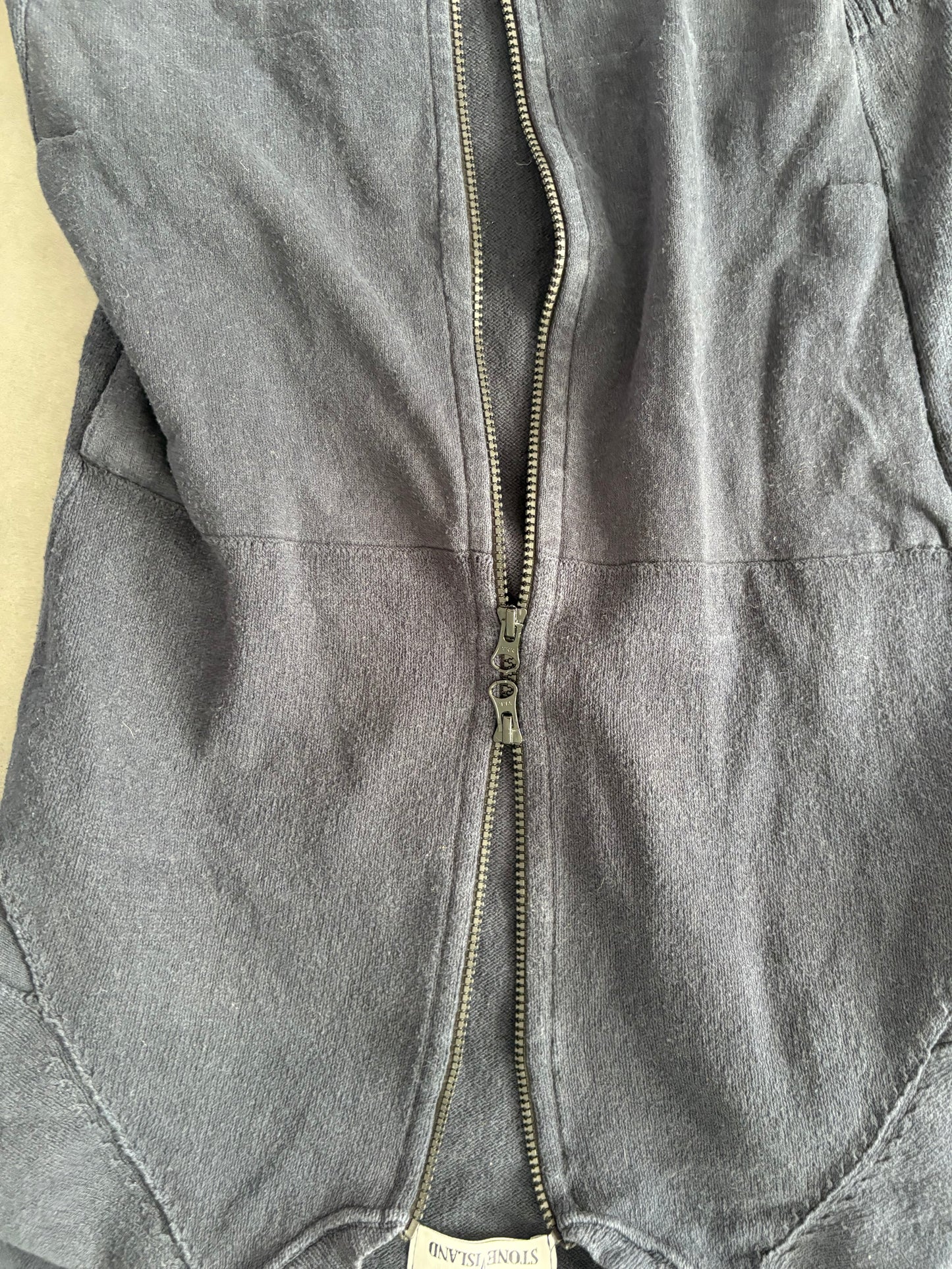 Stone island zip up dark blue