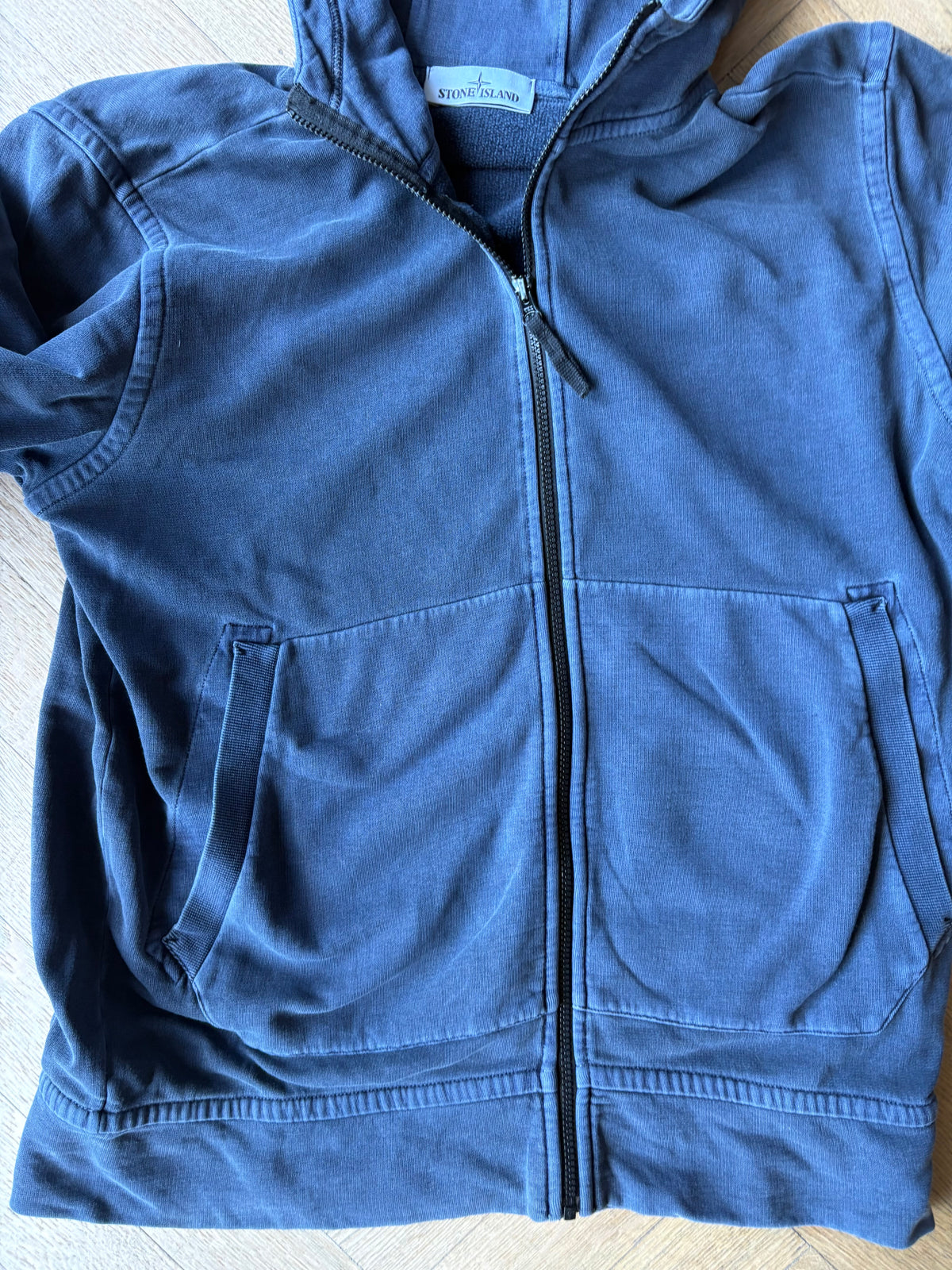 Stone island zip up blue