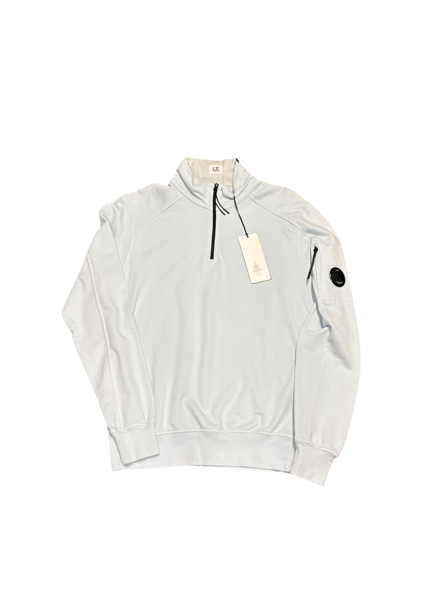 CP company quarterzip light blue