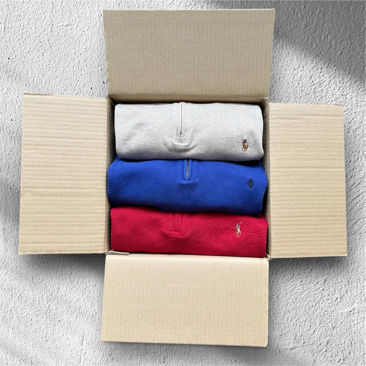 Ralph Lauren quarter zips box