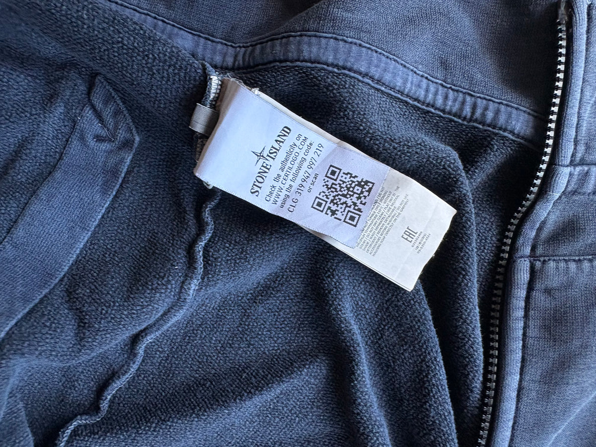 Stone island zip up blue