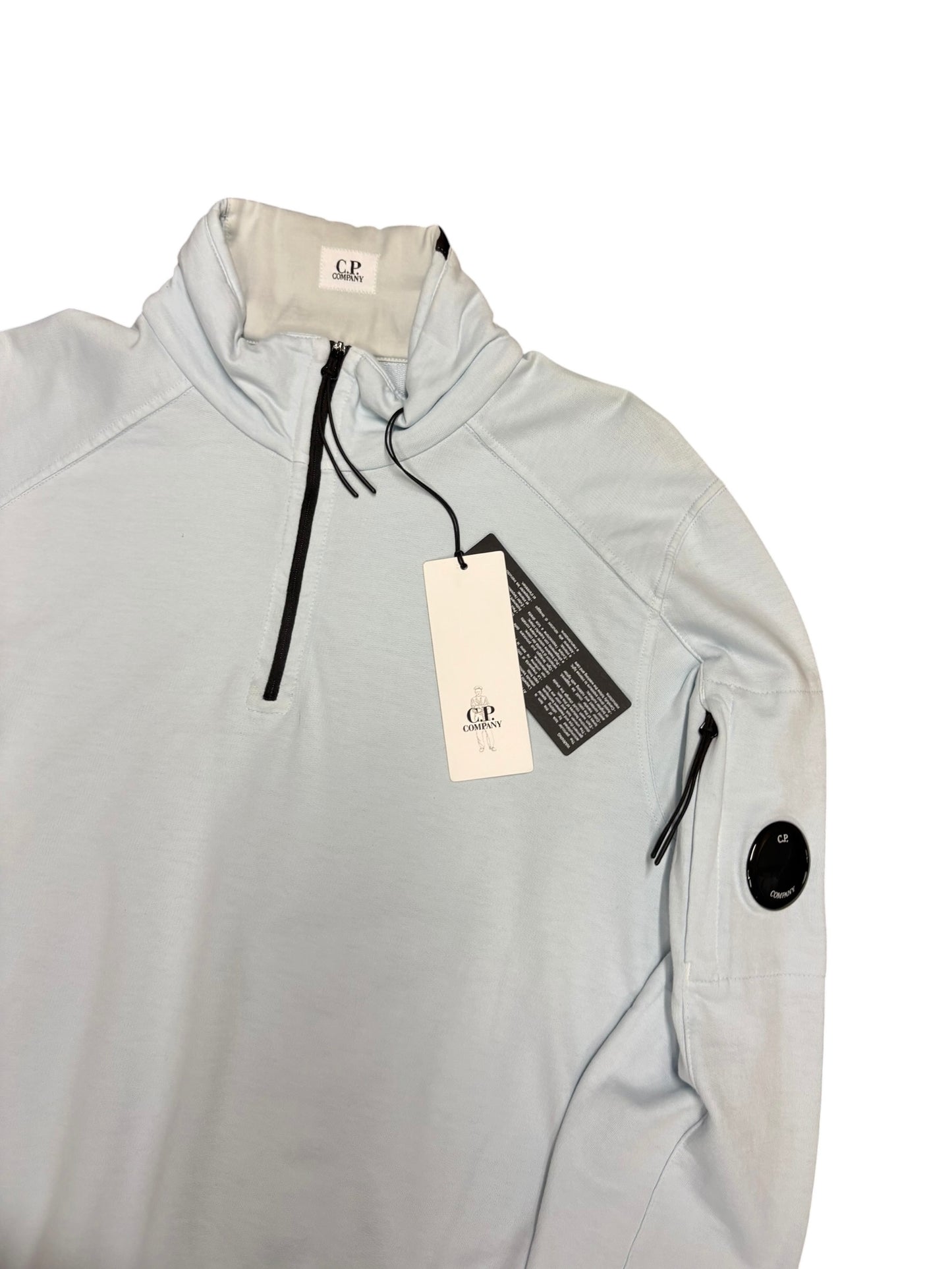 CP company quarterzip light blue