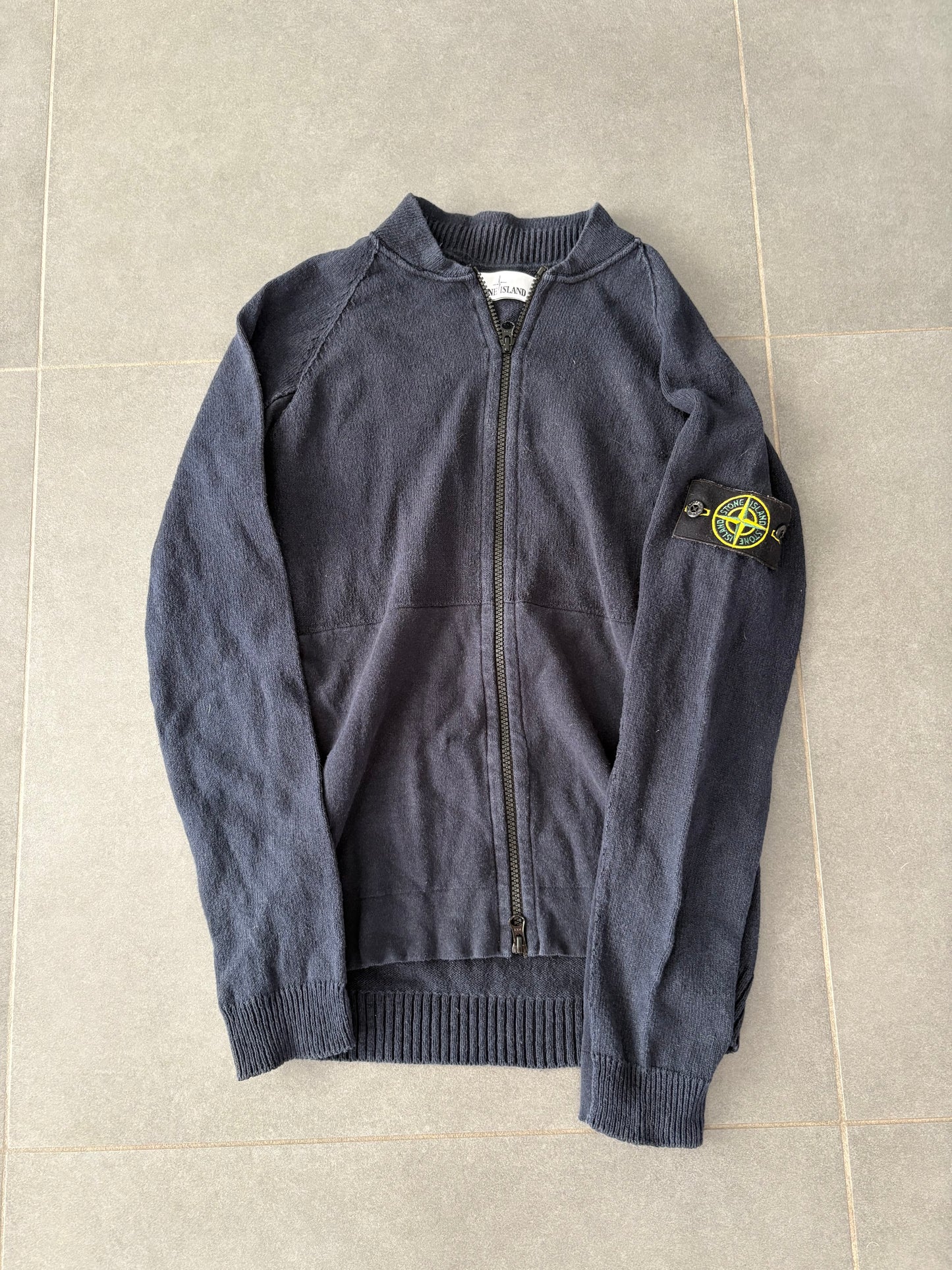 Stone island zip up dark blue