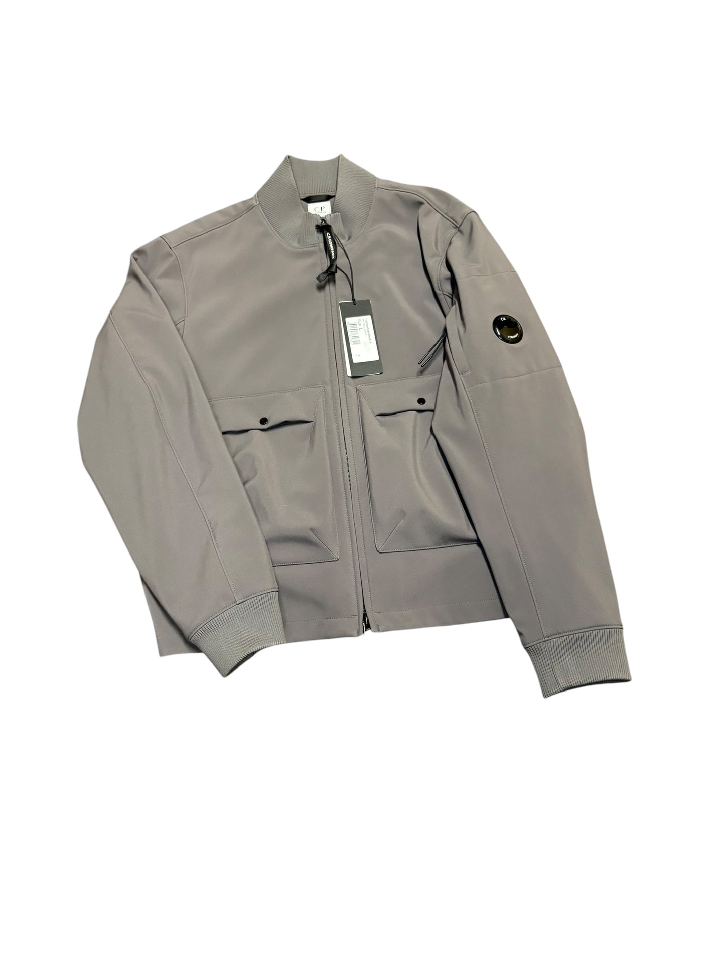 CP company softshell grey bomber