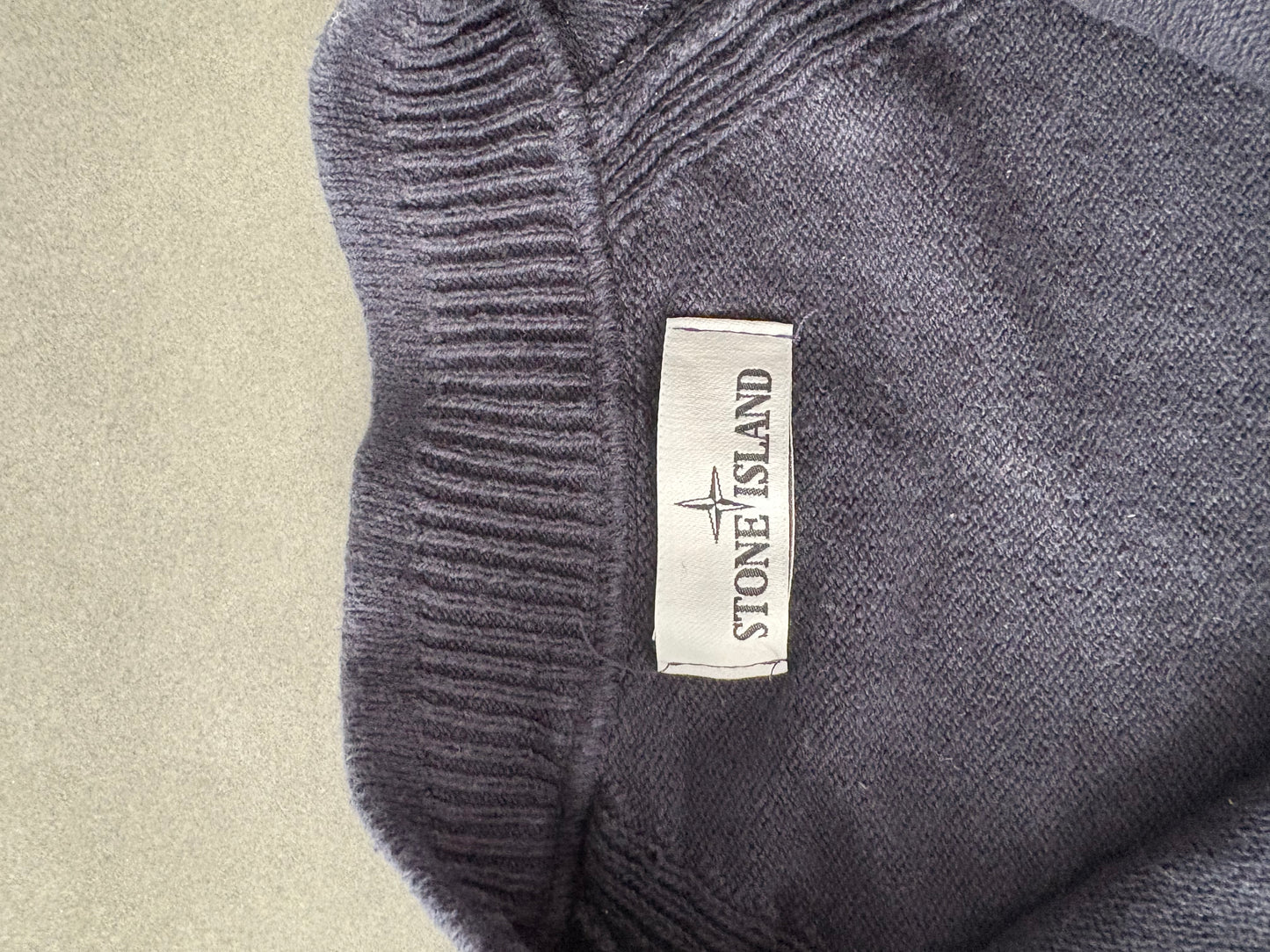 Stone island zip up dark blue