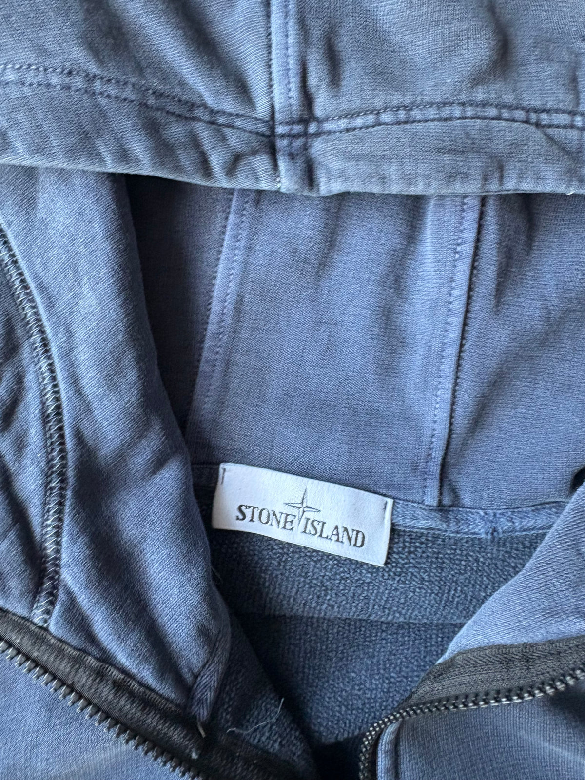 Stone island zip up blue