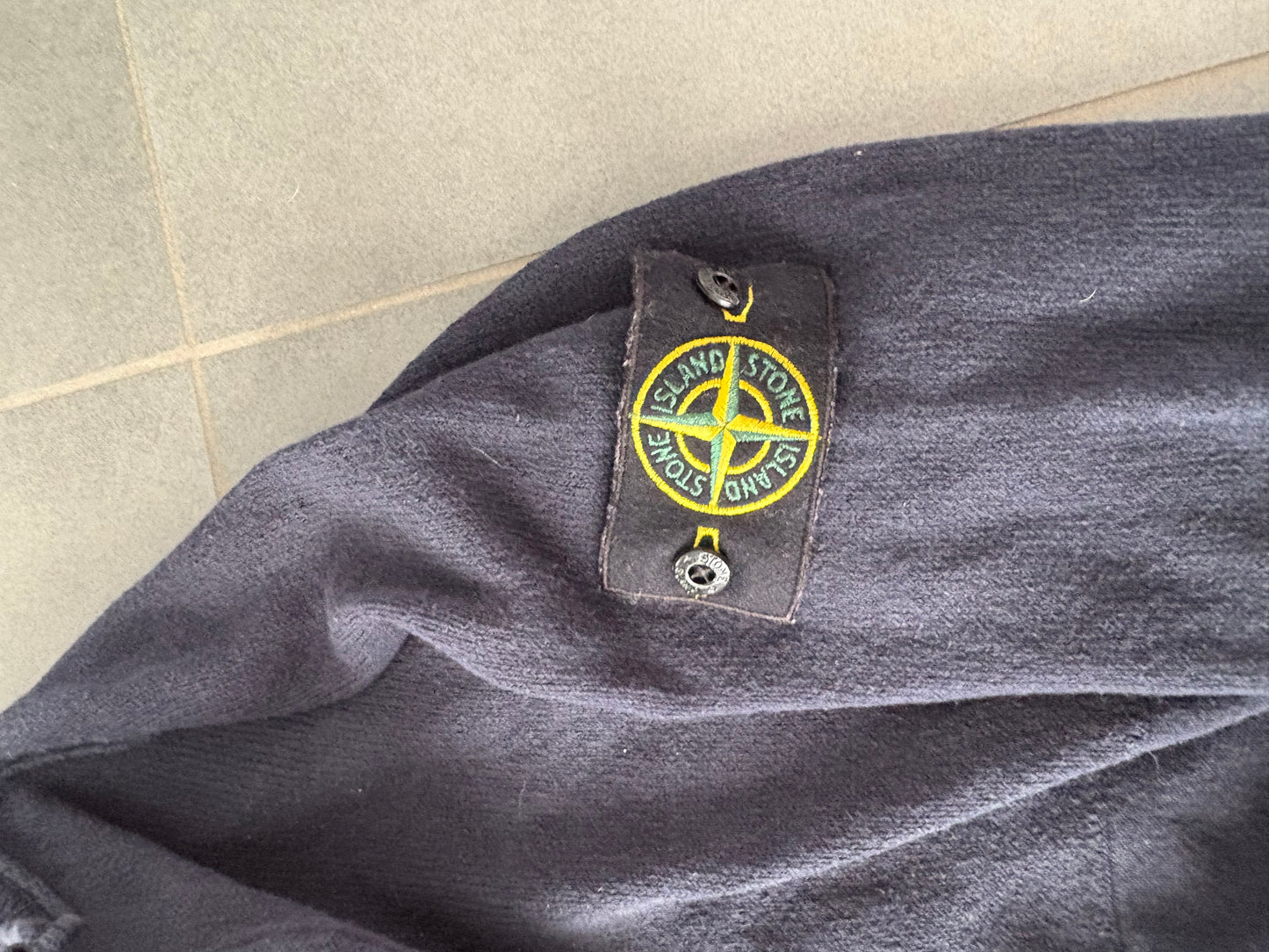 Stone island zip up dark blue