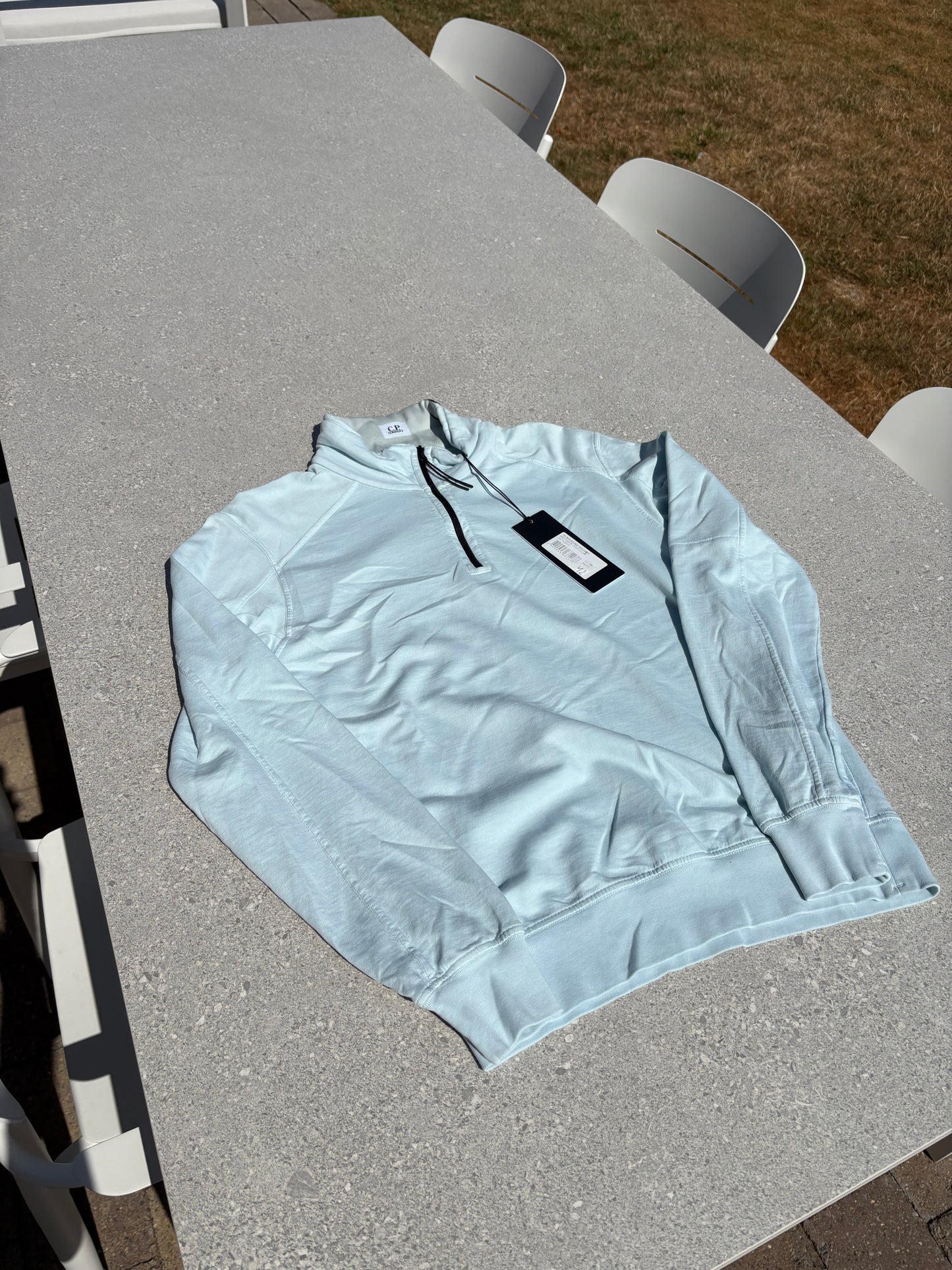 CP company quarterzip light blue