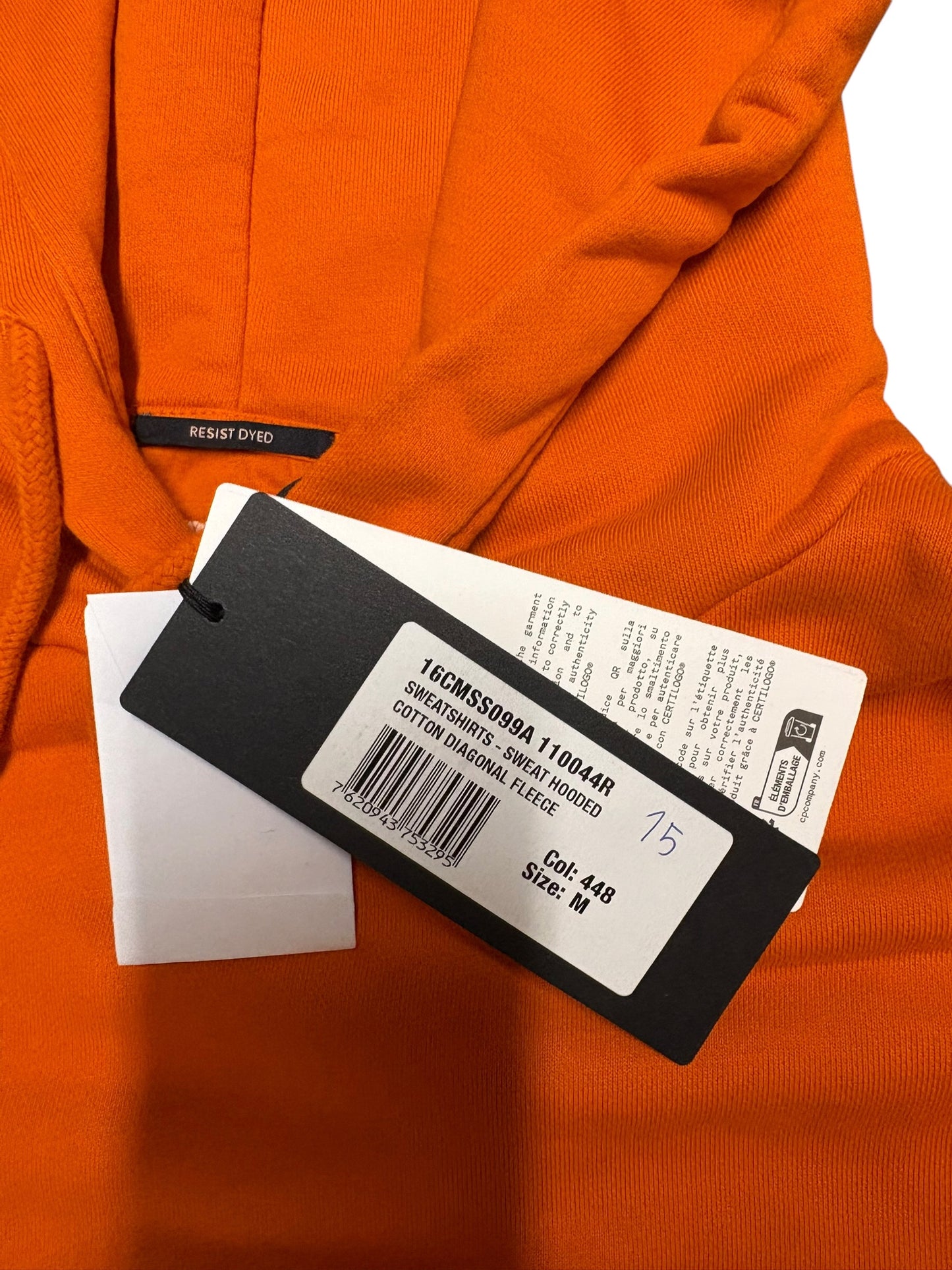 CP company hoodie orange
