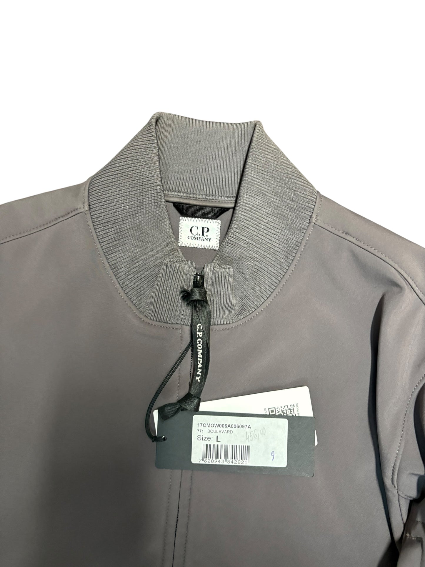 CP company softshell grey bomber