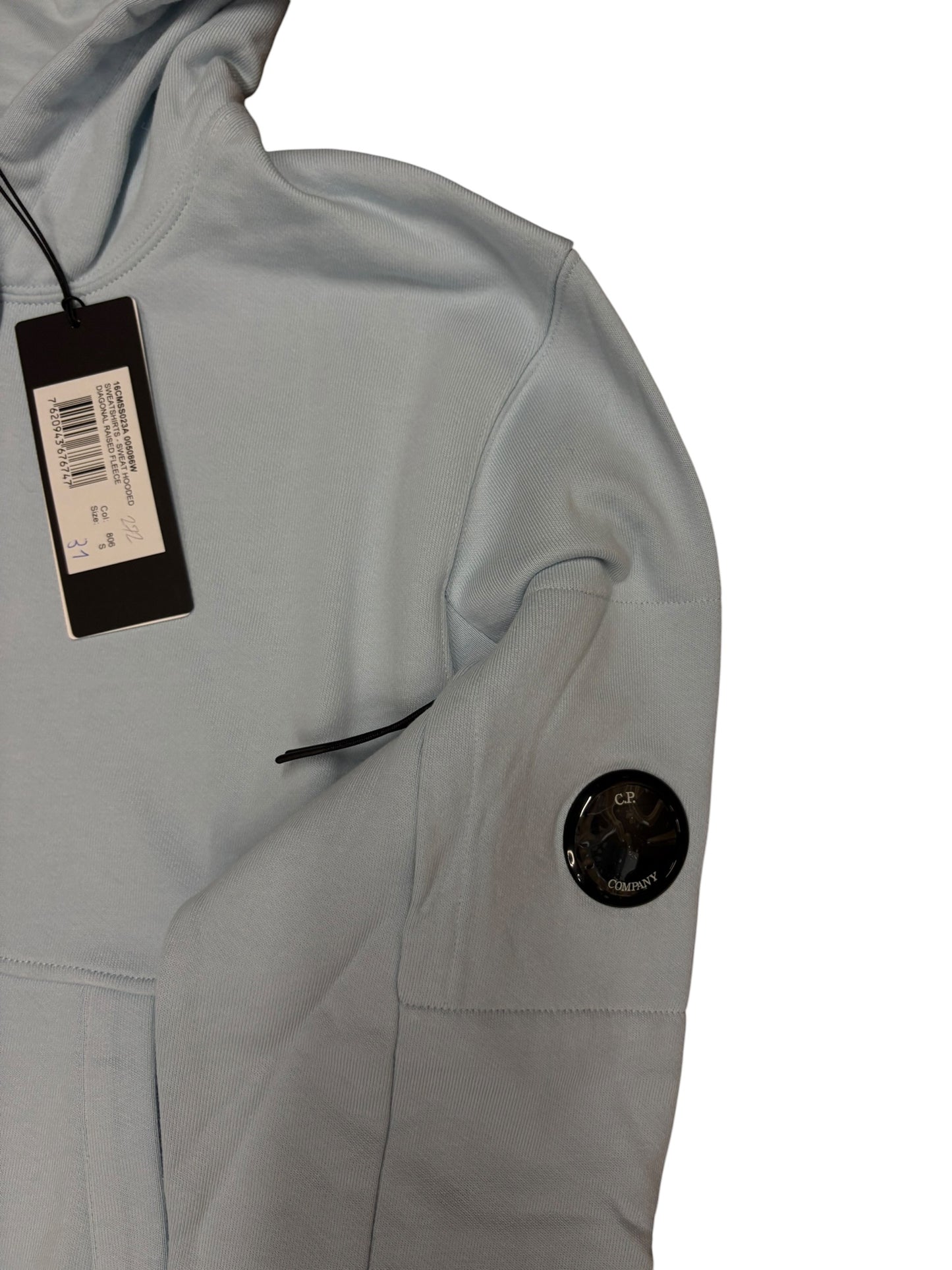 CP company hoodie light blue